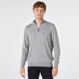 Nautica Erkek Gri Standart Fit Dik Yakalı Kazak S37104T.0GH - 0GH-Gri - XS