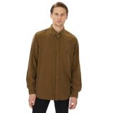 Nautica Erkek Kahverengi Classic Fit Gömlek-W37232T.3CF XS