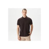Nautica Erkek Kahverengi Classic Fit Polo Yaka T-shirt
