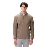 Nautica Erkek Kahverengi Classic Fit Uzun Kollu Polo Yaka T-Shirt-K57024T.3BB XXL