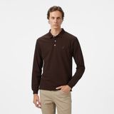 Nautica Erkek Kahverengi Classic Fit Uzun Kollu Polo Yaka T-Shirt K57042T.20C - 20C-Kahverengi - XL