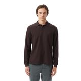 Nautica Erkek Kahverengi Classic Fit Uzun Kollu Polo Yaka T-Shirt-K57351T.20C S