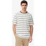 Nautica Erkek Kahverengi Regular Fit Çizgili T-Shirt V65320T.2DM - 2DM-Kahverengi
