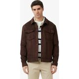 Nautica Erkek Kahverengi Regular Fit Süet Ceket J65016T.2HF - 2Hf-Kahverengi - -- - 2XL