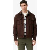 Nautica Erkek Kahverengi Regular Fit Süet Ceket - XS
