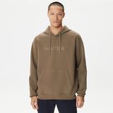 Nautica Erkek Kahverengi Standart Fit Kapüşonlu Sweatshirt-K37226T.3BB S