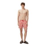 Nautica Erkek Kırmızı Regular Fit Desenli Deniz Şortu-T55341T.6QB XS