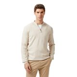 Nautica Erkek Krem Classic Fit Kazak-S57104T.1ML L