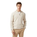 Nautica Erkek Krem Classic Fit Kazak-S57104T.1ML M