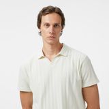 Nautica Erkek Krem Classic Fit Polo Yaka T-Shirt K55560T.1MA - 1MA-Krem - XL