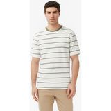 Nautica Erkek Krem Regular Fit Çizgili T-Shirt V65320T.1MA - 1MA-Krem