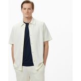 Nautica Erkek Krem Regular Fit Kısa Kollu Gömlek - 1MA-Krem