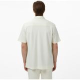 Nautica Erkek Krem Regular Fit Kısa Kollu Gömlek W55521T.1MA - 1MA-Krem