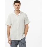 Nautica Erkek Krem Regular Fit Kısa Kollu Gömlek