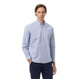Nautica Erkek Lacivert Classic Fit Çizgili Gömlek-W57405T.4NV S