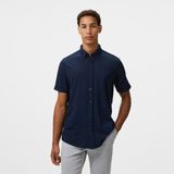 Nautica Erkek Lacivert Classic Fit Gömlek W55416T.4NV - 2XL - 4NV-Lacivert
