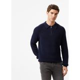 Nautica Erkek Lacivert Classic Fit Kazak S57223T.4NV - 4NV-Lacivert