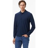Nautica Erkek Lacivert Classic Fit Uzun Kollu Polo Yaka T-Shirt - 4NV-Lacivert - XL