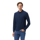 Nautica Erkek Lacivert Classic Fit Uzun Kollu Polo Yaka T-Shirt-K57351T.4NV XXXL