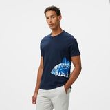 Nautica Erkek Lacivert Regular Fit Baskılı T-Shirt - 4NV-Lacivert