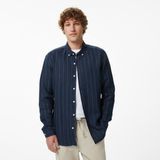 Nautica Erkek Lacivert Regular Fit Çizgili Gömlek W65421T.4NV - 4NV-Lacivert