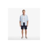 Nautica Erkek Lacivert Regular Fit Çizgili Keten Şort