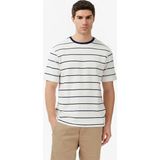Nautica Erkek Lacivert Regular Fit Çizgili T-Shirt - 4NV-Lacivert - M