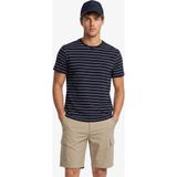 Nautica Erkek Lacivert Regular Fit Çizgili T-Shirt V65376T.4NV - 4NV-Lacivert - XL