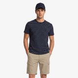 Nautica Erkek Lacivert Regular Fit Çizgili T-Shirt-V65376T.4NV XL