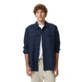 Nautica Erkek Lacivert Regular Fit Keten Gömlek-W65420T.4NV L
