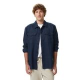 Nautica Erkek Lacivert Regular Fit Keten Gömlek-W65420T.4NV M