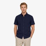 Nautica Erkek Lacivert Regular Fit Kısa Kollu Gömlek-W65416T.4NV M