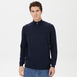 Nautica Erkek Lacivert Standart Fit Dik Yakalı Kazak-S37104T.4NV S
