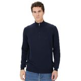 Nautica Erkek Lacivert Standart Fit Dik Yakalı Kazak-S37104T.4NV XS