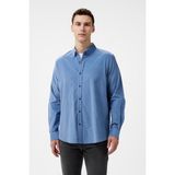Nautica Erkek Mavi Classic Fit Gömlek W47424T.4MY - 4MY-Mavi
