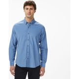 Nautica Erkek Mavi Classic Fit Gömlek W57424T.4MY - 4MY-Mavi - XL