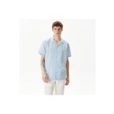 Nautica Erkek Mavi Classic Fit Kısa Kollu Gömlek