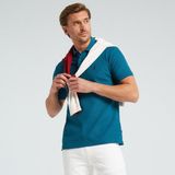 Nautica Erkek Mavi Classic Fit Kısa Kollu Polo Yaka T-Shirt K35000T.4LC - 4LC-Mavi - XS