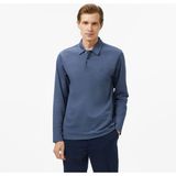 Nautica Erkek Mavi Classic Fit Uzun Kollu Polo Yaka T-Shirt - 4VT-Mavi - 2XL