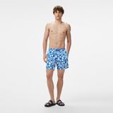 Nautica Erkek Mavi Regular Fit Desenli Deniz Şortu T55120T.4SJ - 4SJ-Mavi - 2XL
