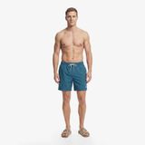 Nautica Erkek Mavi Regular Fit Desenli Deniz Şortu-T65001T.4BX S
