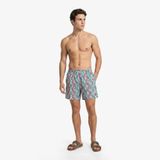 Nautica Erkek Mavi Regular Fit Desenli Deniz Şortu-T65533T.4EE S