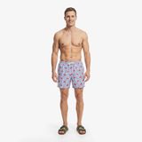 Nautica Erkek Mavi Regular Fit Desenli Deniz Şortu-T65542T.4PA L