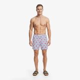 Nautica Erkek Mavi Regular Fit Desenli Deniz Şortu-T65542T.4PA S