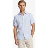Nautica Erkek Mavi Regular Fit Kısa Kollu Keten Gömlek - XL - 4SU-Mavi