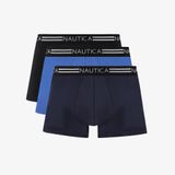 Nautica Erkek Mavi Standart Fit 3'lü Boxer-X55006T.4SJ S