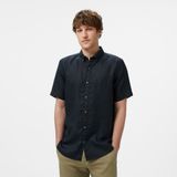 Nautica Erkek Siyah Classic Fit Gömlek - 2XL - 0TB-Siyah