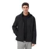 Nautica Erkek Siyah Regular Fit Dik Yaka Gizli Kapüşonlu Su İtici Yağmurluk-J65013T.0TB XL