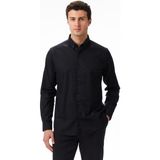 Nautica Erkek Siyah Slim Fit Gömlek - 0TB-Siyah - 3XL