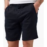 Nautica Erkek Siyah Slim Fit Keten Şort B35214T.0TB - 30 - 0TB-Siyah
